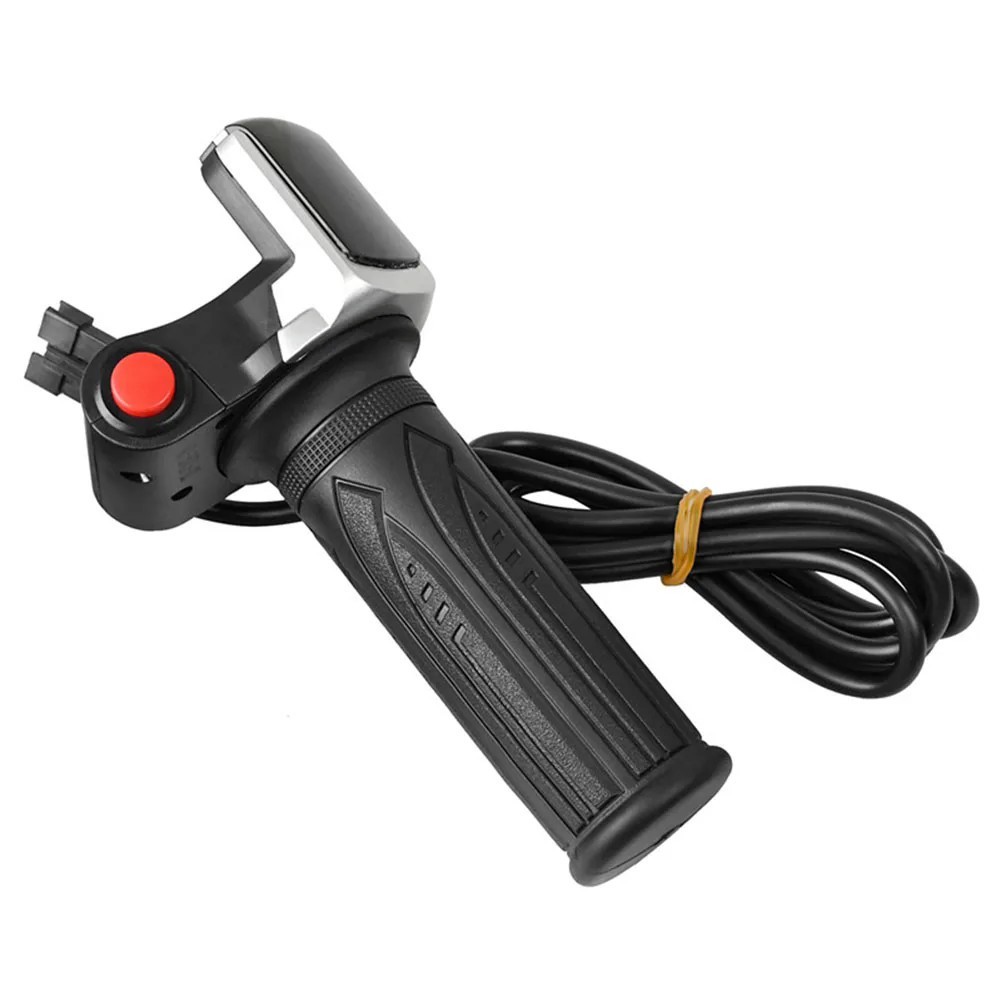 36V 48V E-Bike Throttle Accelerator Bicycle Grip Handlebar w/LED Display Scooter