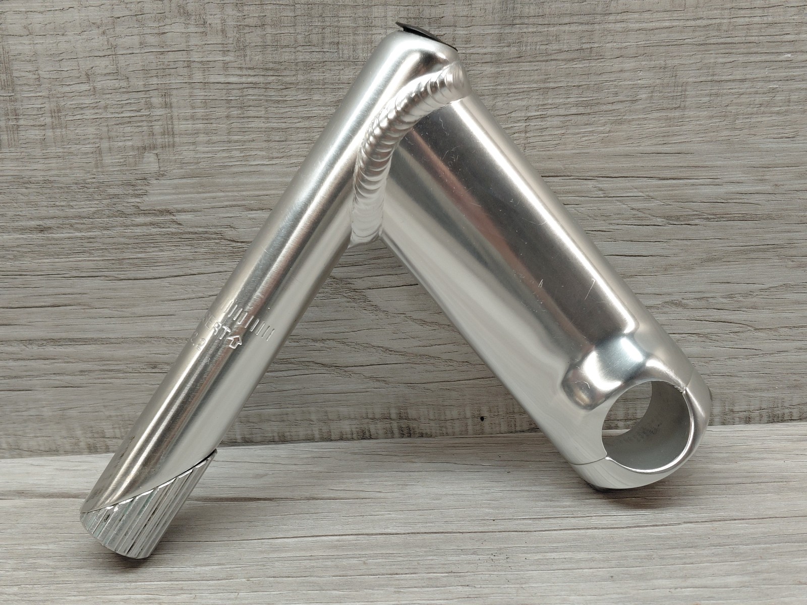 Vintage TIG Welded Aluminum 1″ Quill Stem 110mm 25.4 mm Clamp Polished 17 Deg