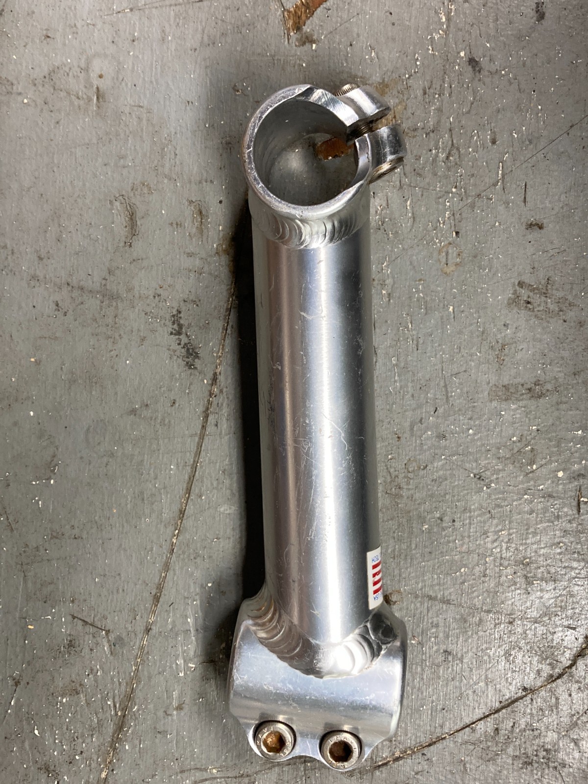 Vintage Control Tech Stem 1 1/8 in Threadless USA 135mm 25.4 silver 90s