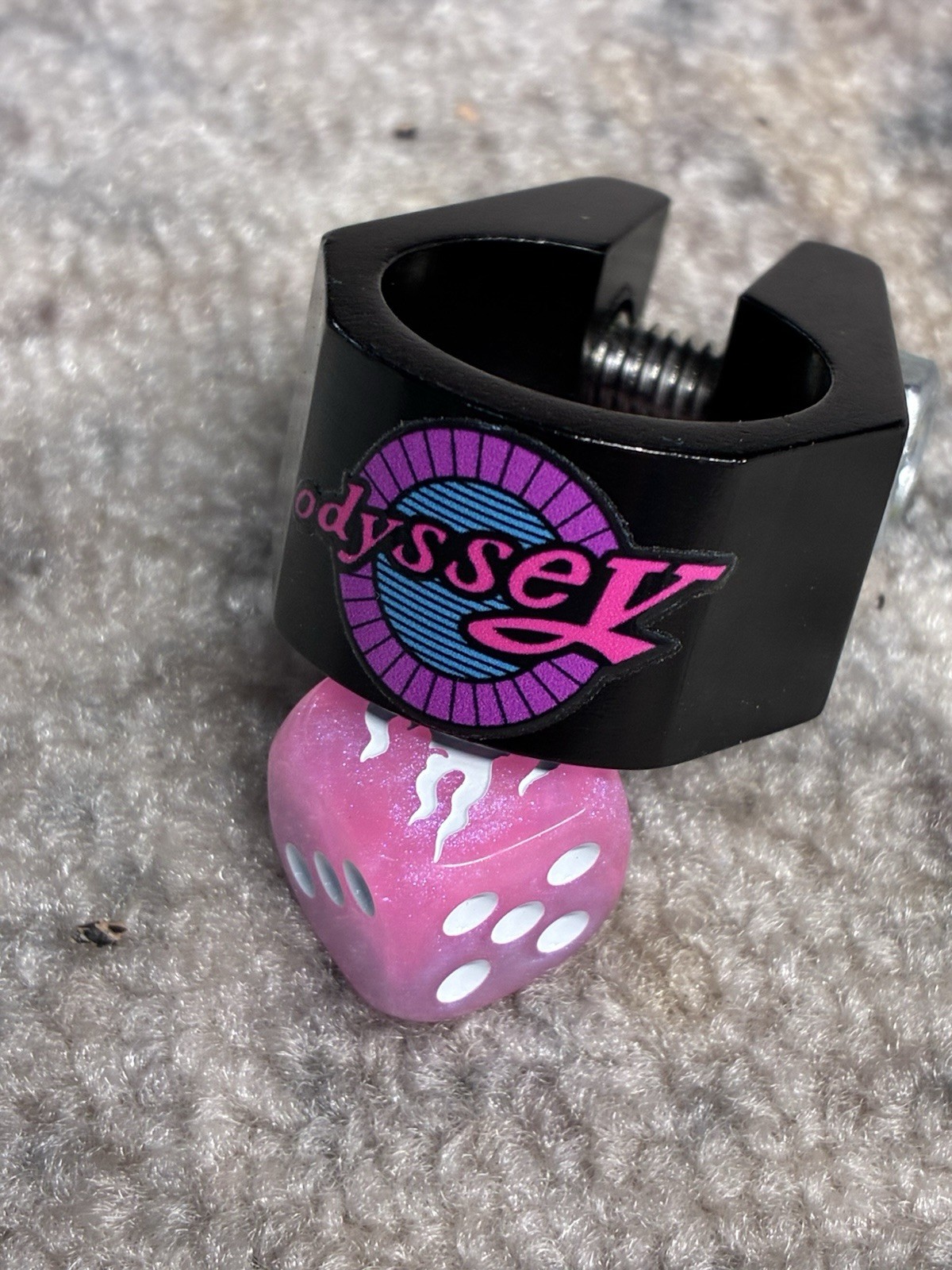 Hard Luck Old School Odyssey Style BMX Post Clamp 25.4mm Black