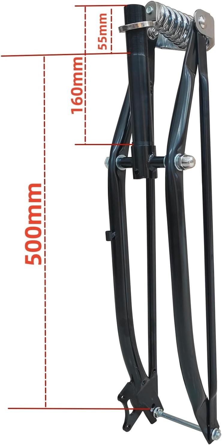 1 inch Threaded Bicycle Fork 26″ Springer Bike Fork & Headset Combo – Disc Brake