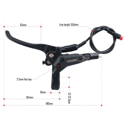 2pin Brake Lever Power Off Goodtaste GT03 Oil For Ebike Brake Handle,Waterproof
