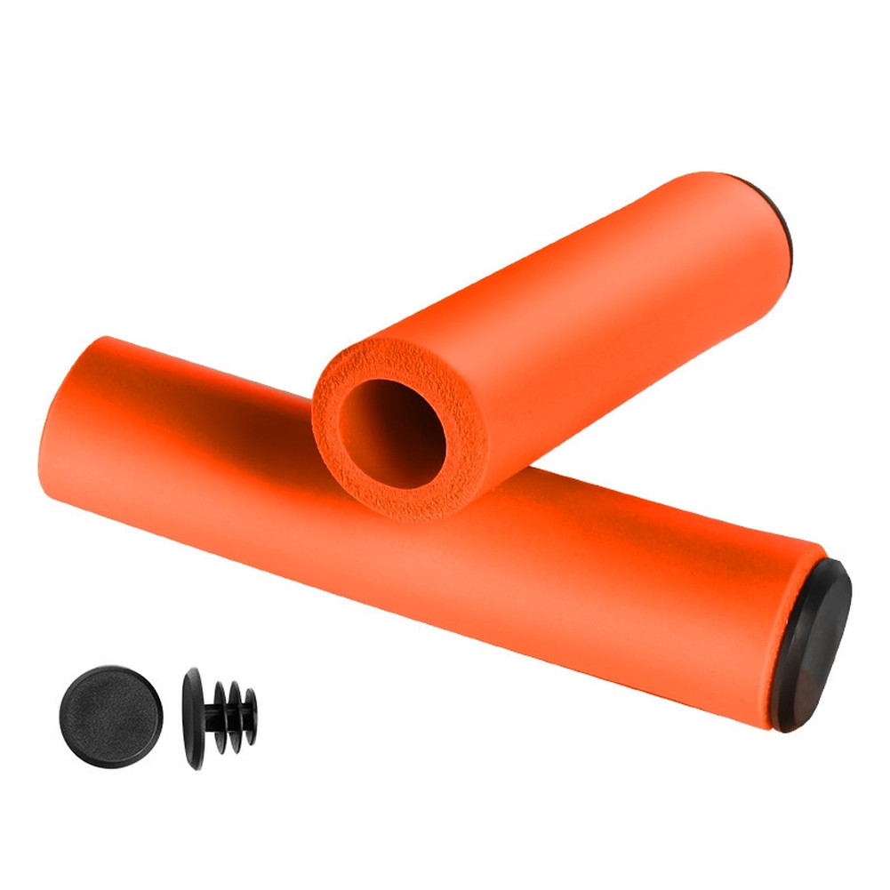 12.5 x 3 cm Soft Silicone Grips for Bicycle Handlebars Comfort Fit Design
