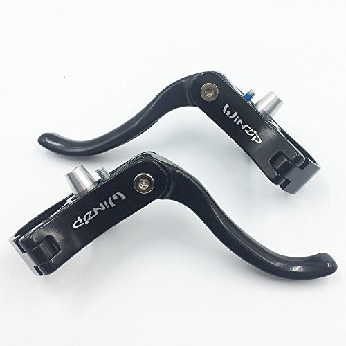 Bike Brake Lever Set 23.8mmAdditional Brake Lever Aluminum Alloy 22.2mm Black