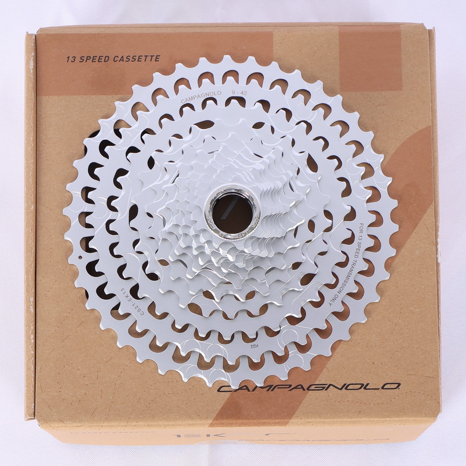 New Campagnolo Ekar 13 Speed Cassette 9-42T Made in Italy