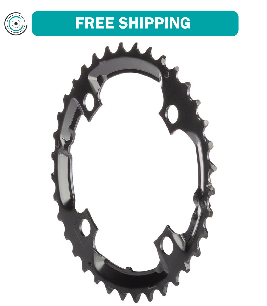 Shimano Deore M590 36T 104mm BCD 4 Bolt 9 Speed Black Middle Chainring