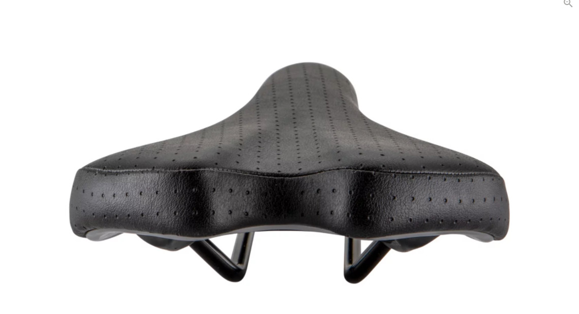 CHARGE Spoon Comfort Saddle foam bike seat, black. For road, hybrid, mountain.