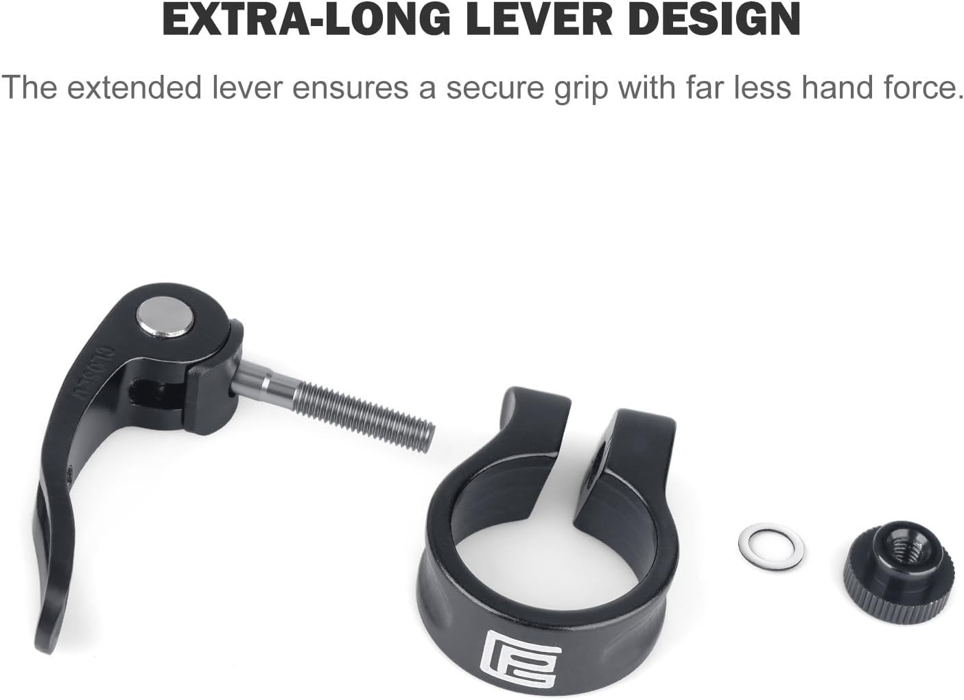 Aluminum Alloy Bike Seat Post Clamp with Quick Release – 28.6mm/31.8mm/34.9mm