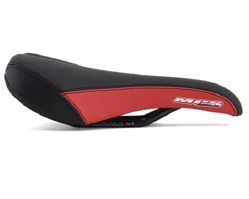 MCS BMX EXPERT RACE RAILED SEAT BLACK/RED SCRATCHED & DENT