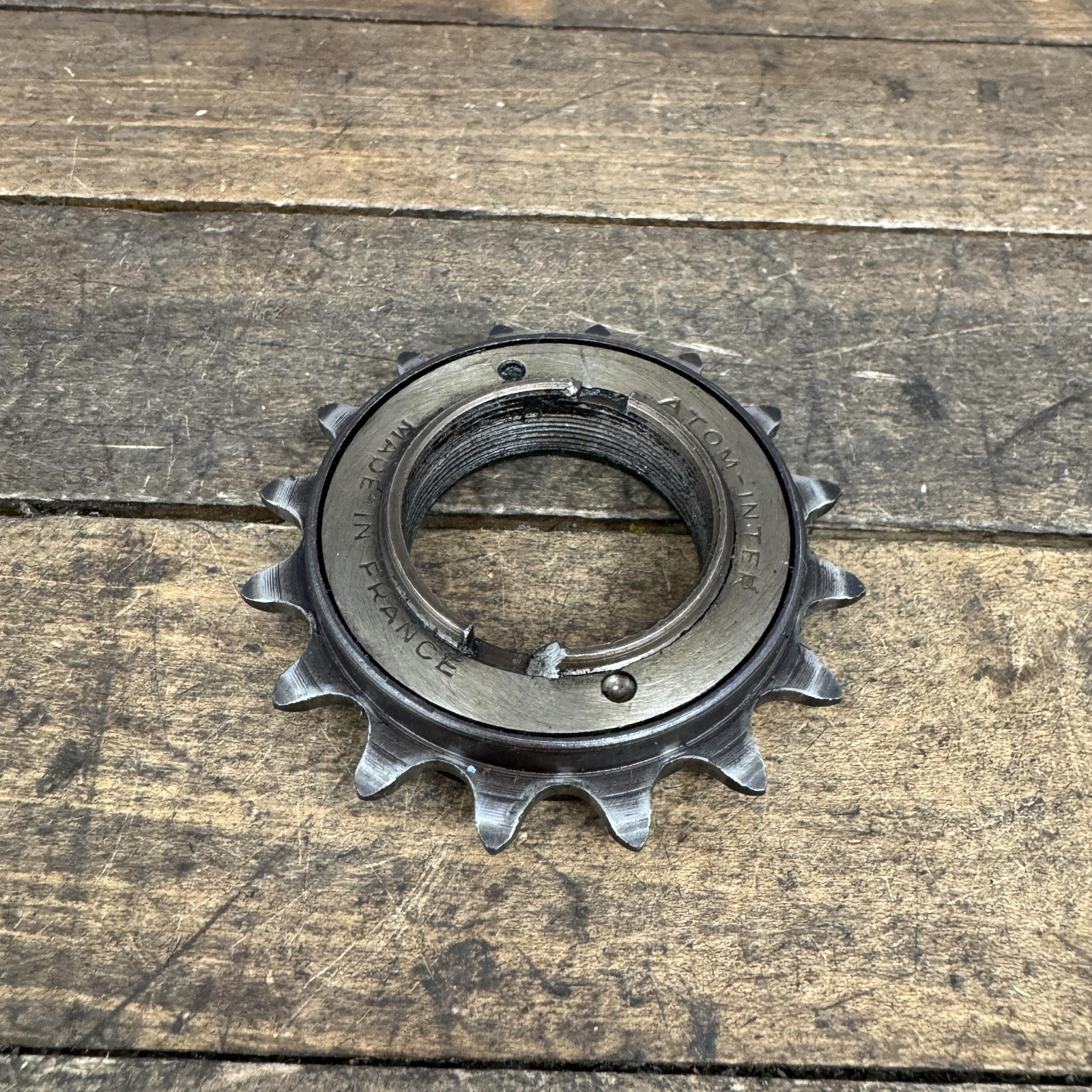 Vintage ATOM INTER Single Speed Freewheel 16T BMX Made France Bike Cog