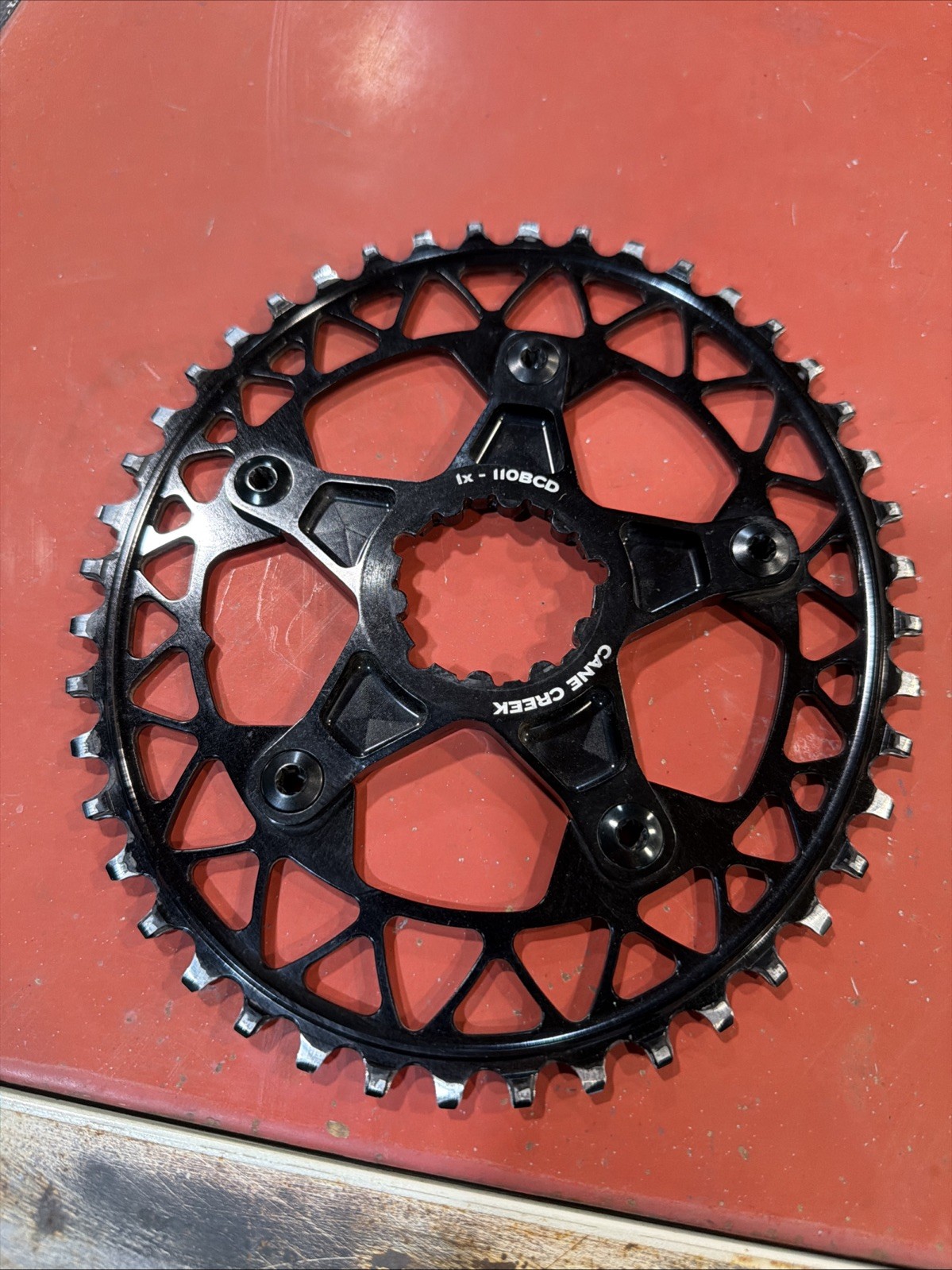 Cane Creek 5 bolt 110bcd 1x Spider eeWings Absolute Black Chainring 44T 3-Bolt