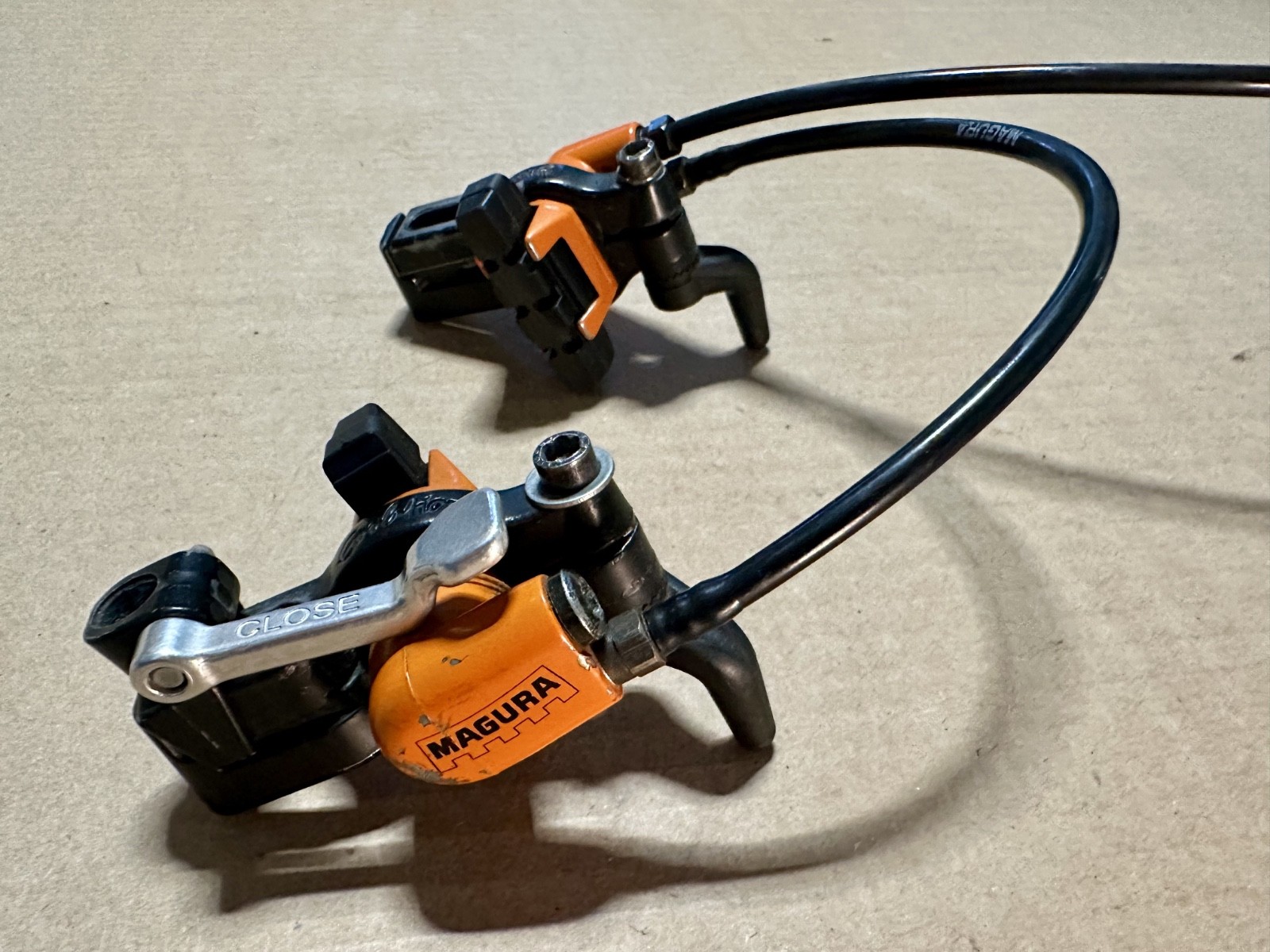 MAGURA HYDRAULIC RIM BRAKE V-BRAKE & HS33 LEVER BIKE MTB XC GRAVEL ORANGE!