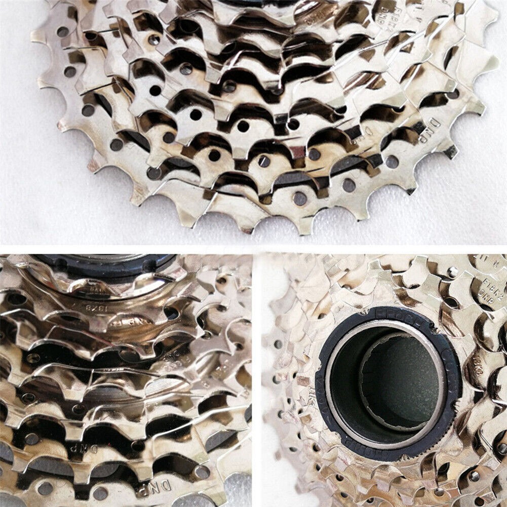 DNP 7-Speed Screw-on MTB Bike Freewheel Nickel Plate 11-28T For Bicycle