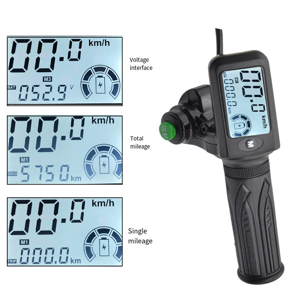 Electric Vehicle Throttle Set LCD Display Voltage Switching Hall Speed Sensor