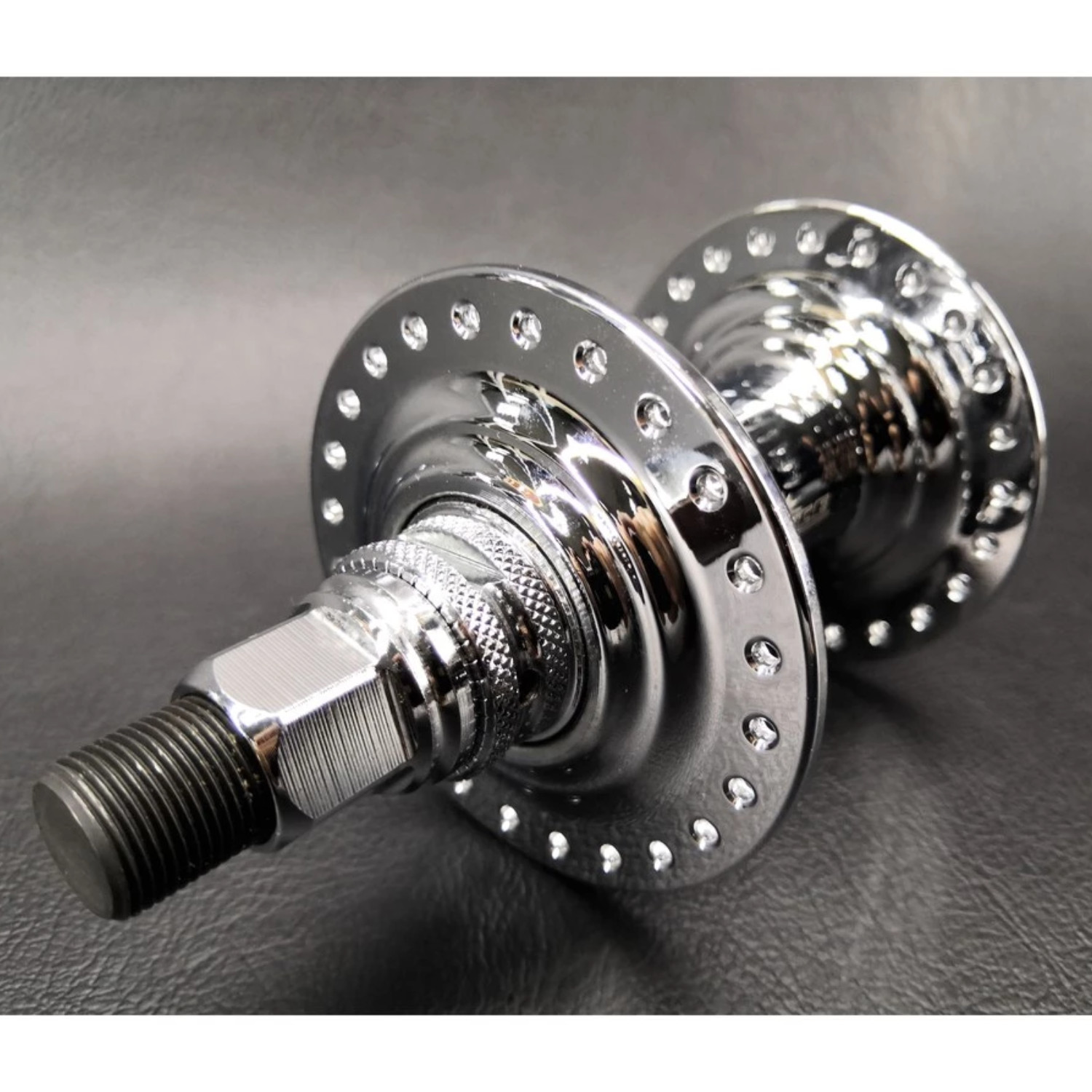 BMX NOS Sunrace Chrome Hub 48 Holes Old School CP 14mm Cr-Mo Axle -FREE SHIPPING