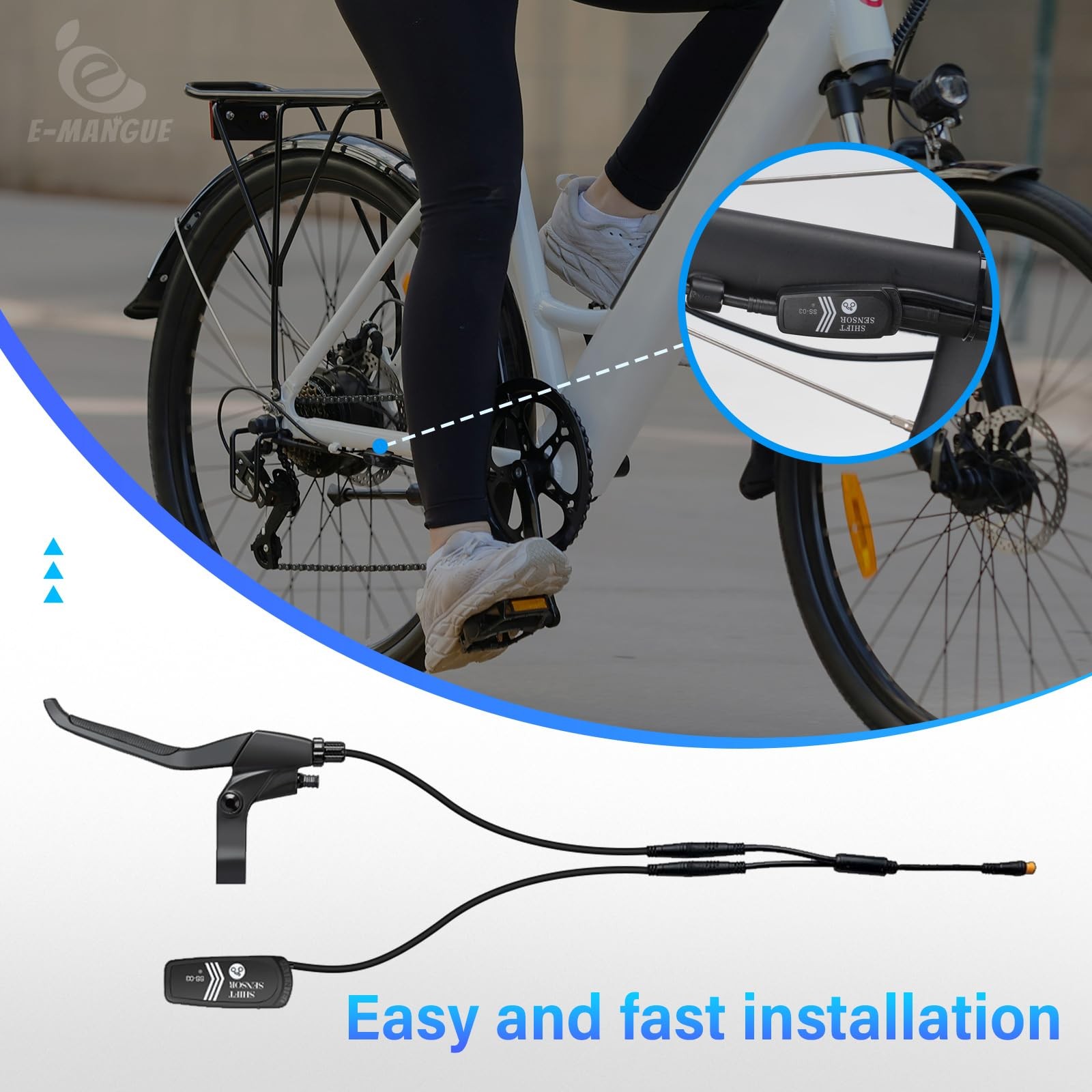Ebike Gear Shift Speed Sensor 3 Pin For BAFANG BBS01B/BBS02B/BBSHD Drive