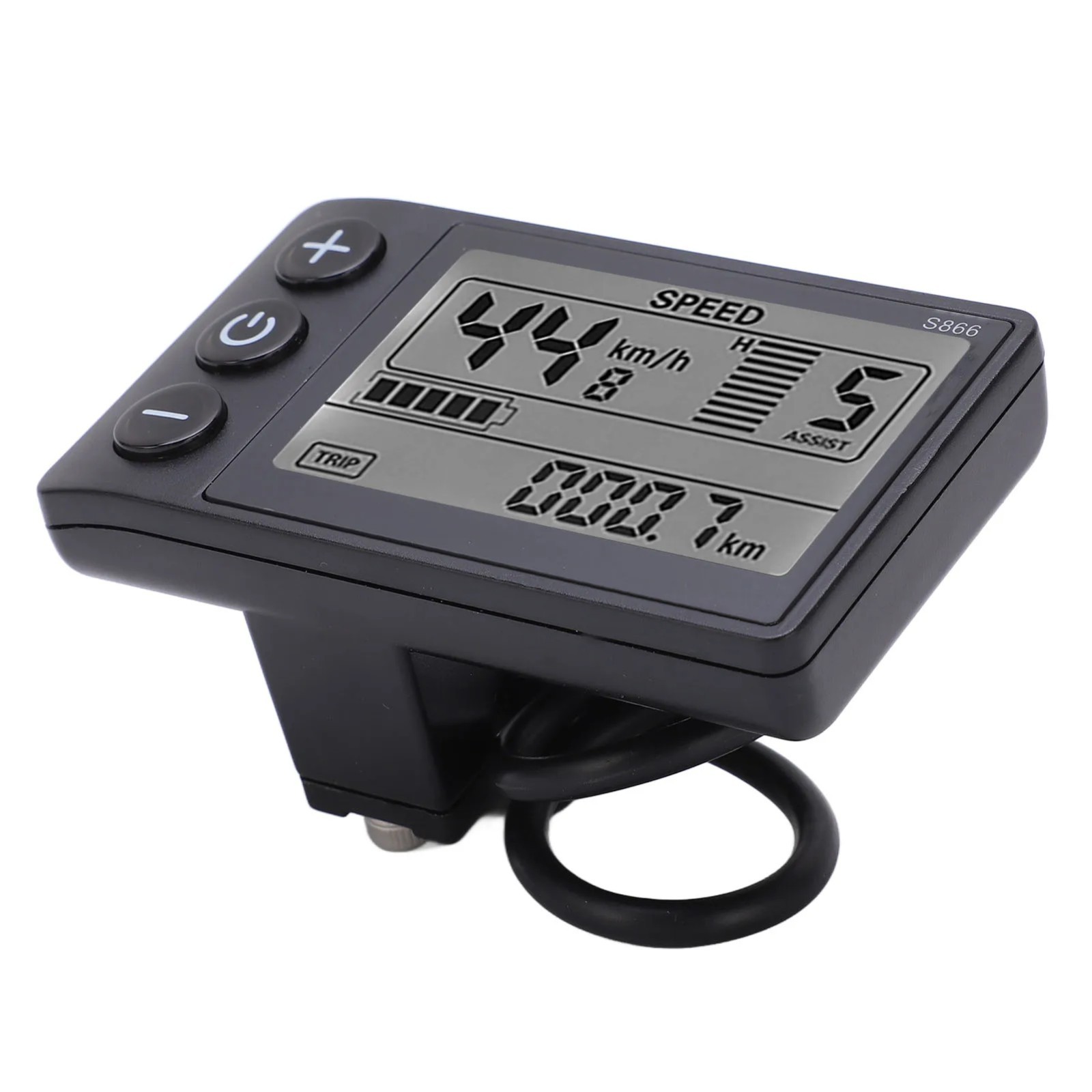 For E-bike Lcd Display 24V/36V/48V Mini E-Bicycle Electric Bike Speed Meter 2024