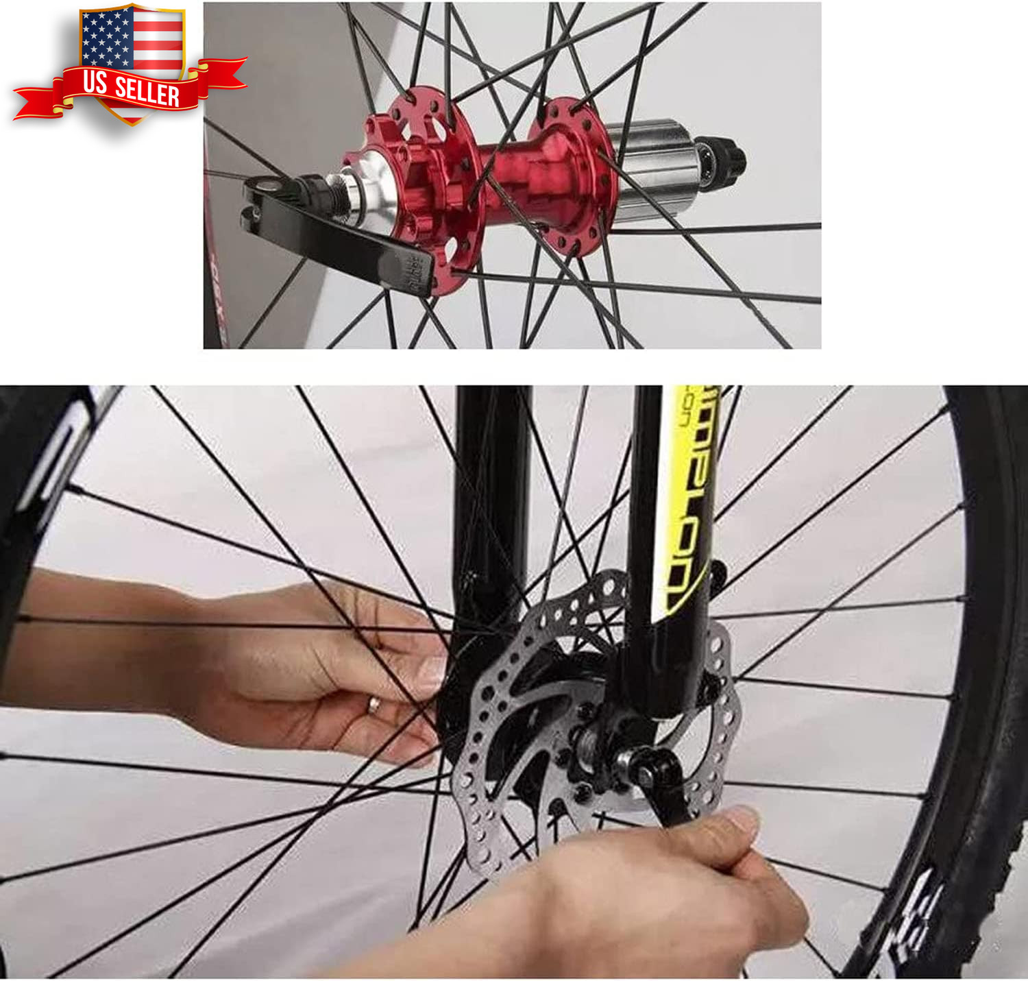 Quick Release Front Rear Bicycle Axle Skewer Set For Mtb Bmx Bike Wheel Hub Pair