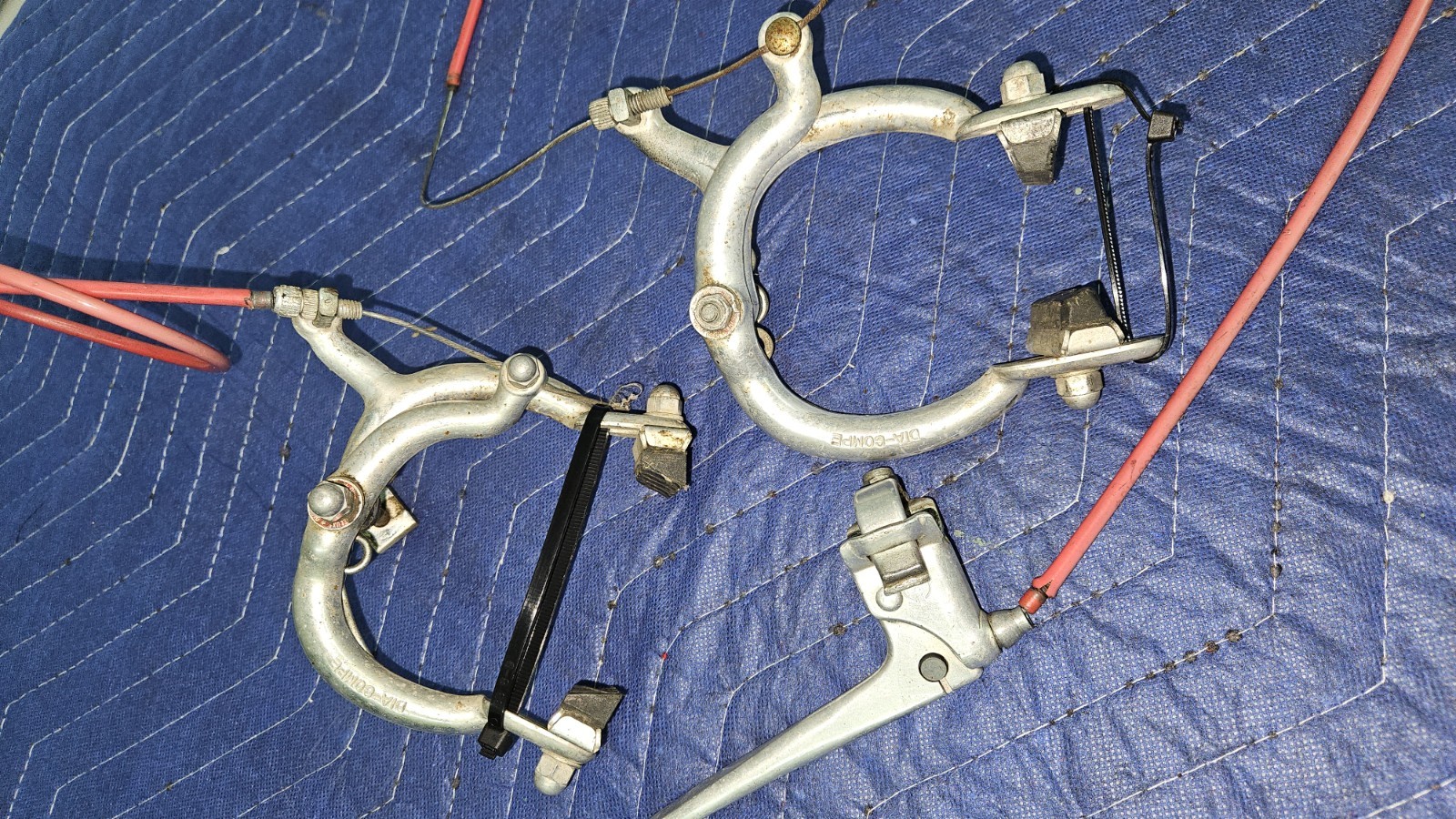 Vintage 07/83 Dia Compe (Japan) 1020/1080 Brake Lever RR /Caliper BMX Silver