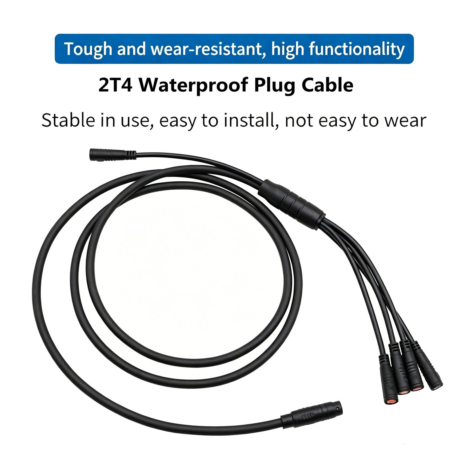 150cm 2T4 Waterproof Cable for Display Controller Brake Throttle Light line