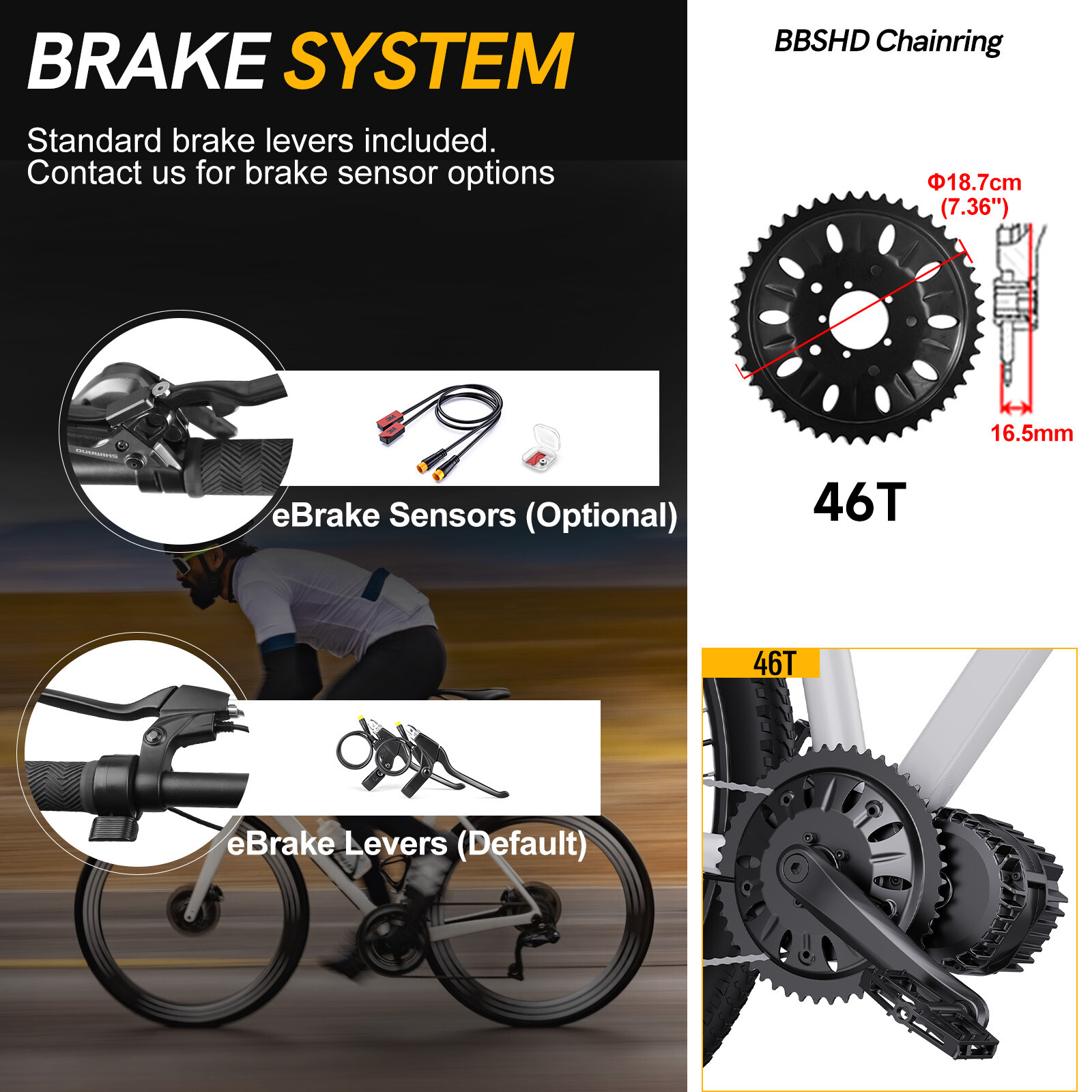 BAFANG 48V 1000W BBSHD Mid Drive Motor Conversion Kits DIY Electric Bike 20Ah
