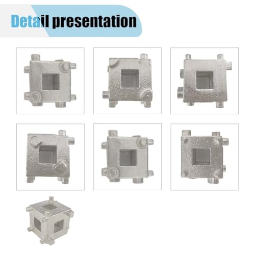 3/8” Car Brake Caliper Compression Cube Tool, Steel Brake Piston Remover