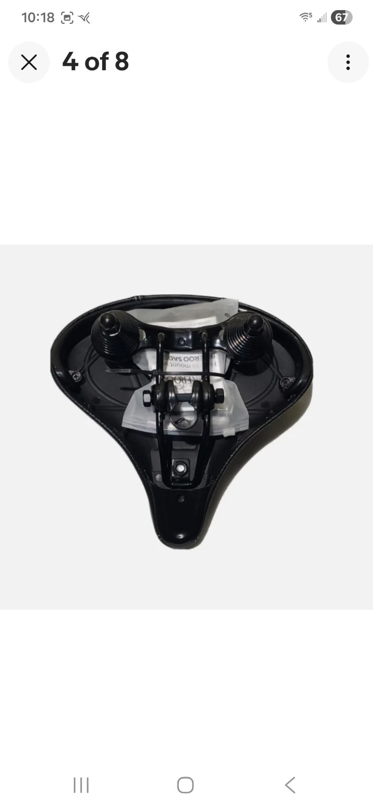 Bikeroo Wide Cruiser Saddle-Comfort Seat-Steel Spring Suspension-Memory Foam