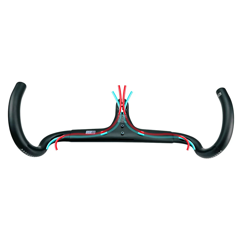 Full Internal Cable Routing Gravel Road Mountain Bike bent Handlebar 25 Degrees
