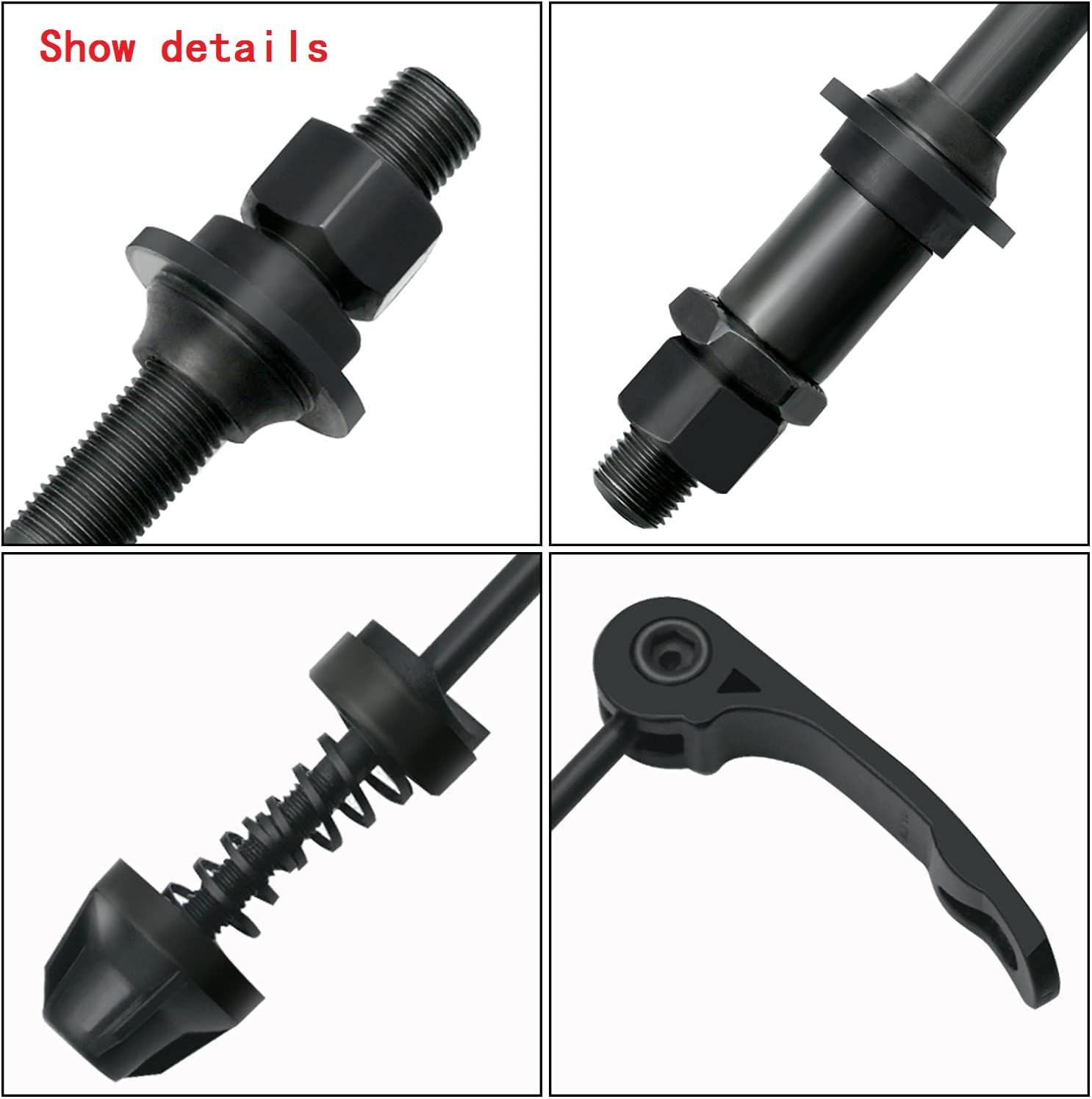 MTB Quick Release Bicycle Hub, Road Mountain Bike Front & Rear Axle Hollow Shaft