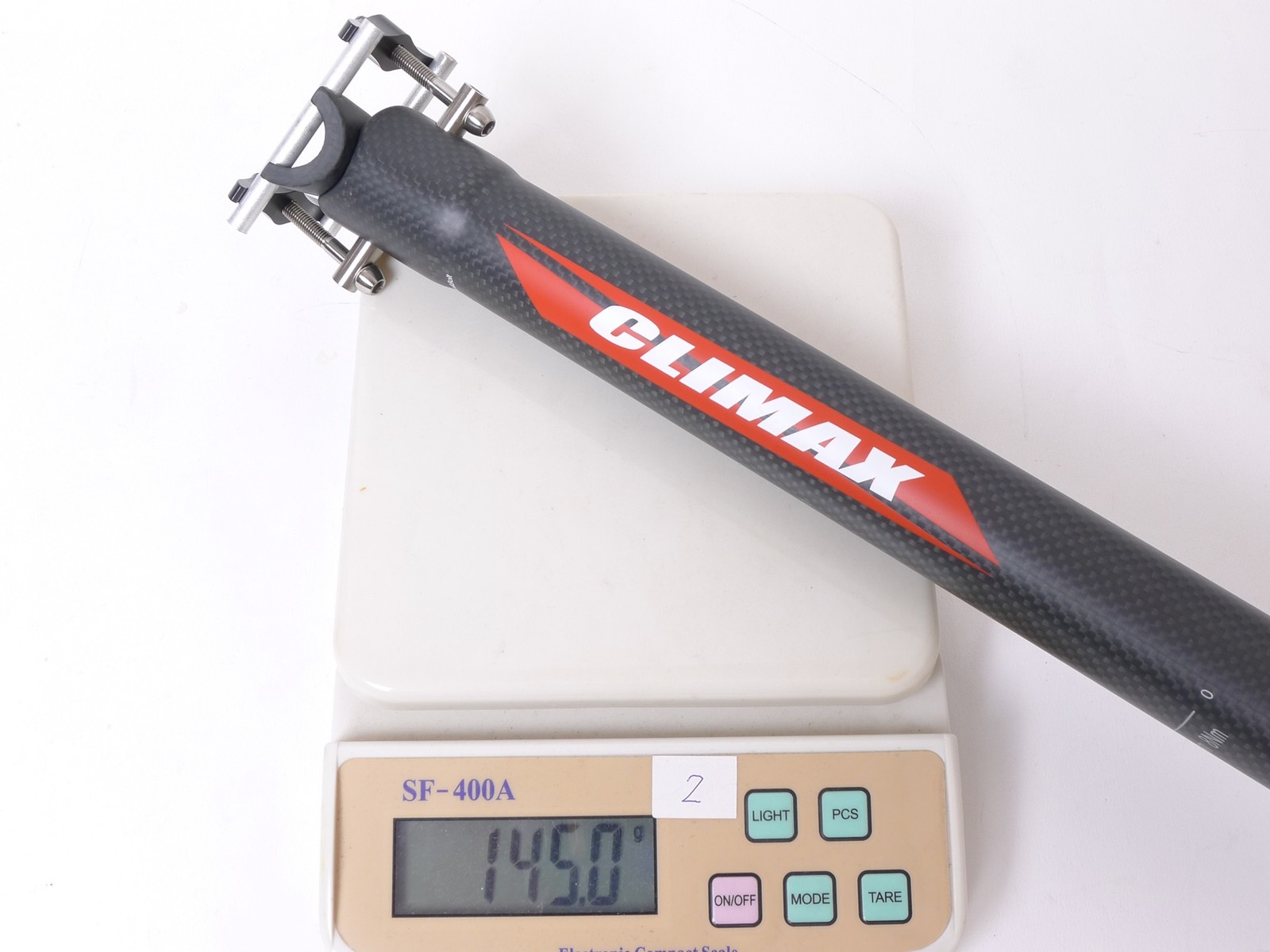 mr-ride 145g,34.9x350mm Climax SP02C 3K MATT carbon Seatpost Ti bolt bike Black