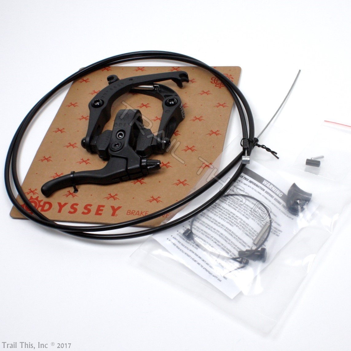 Odyssey Springfield U-Brake Kit for BMX Bike Hinged Lever Pads Cable & Housing