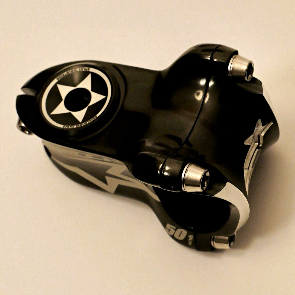 Spank Spike Threadless Stem 31.8mm Clamp 1 1/8in Steerer Black 50mm MTB