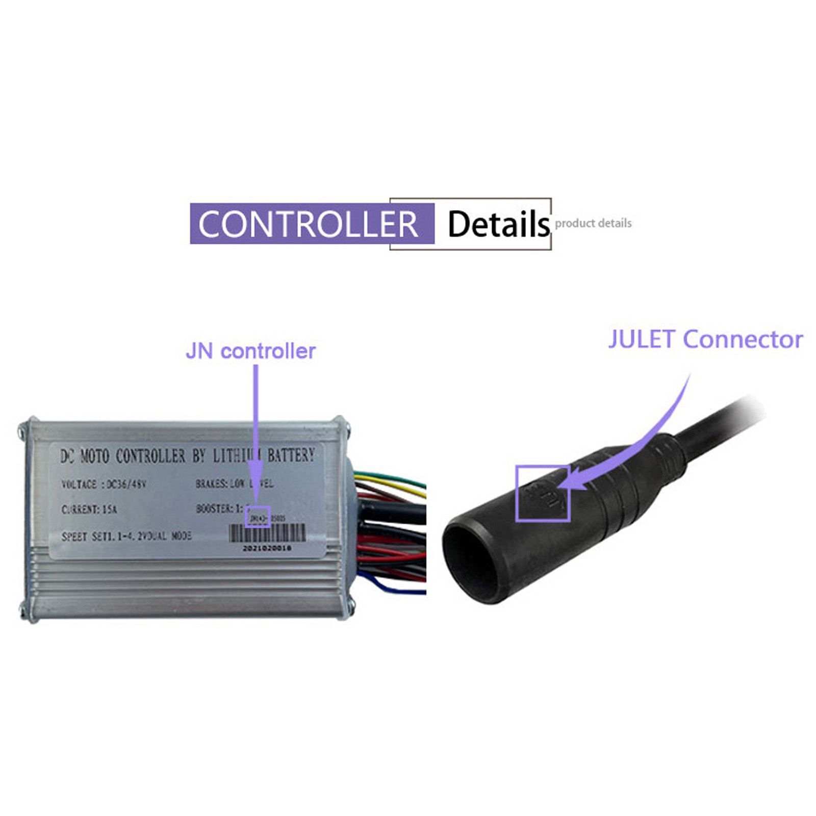 36V/48V 35A Speed Controller Kit for 1500W LCD Display Ebike Electric Bicycle