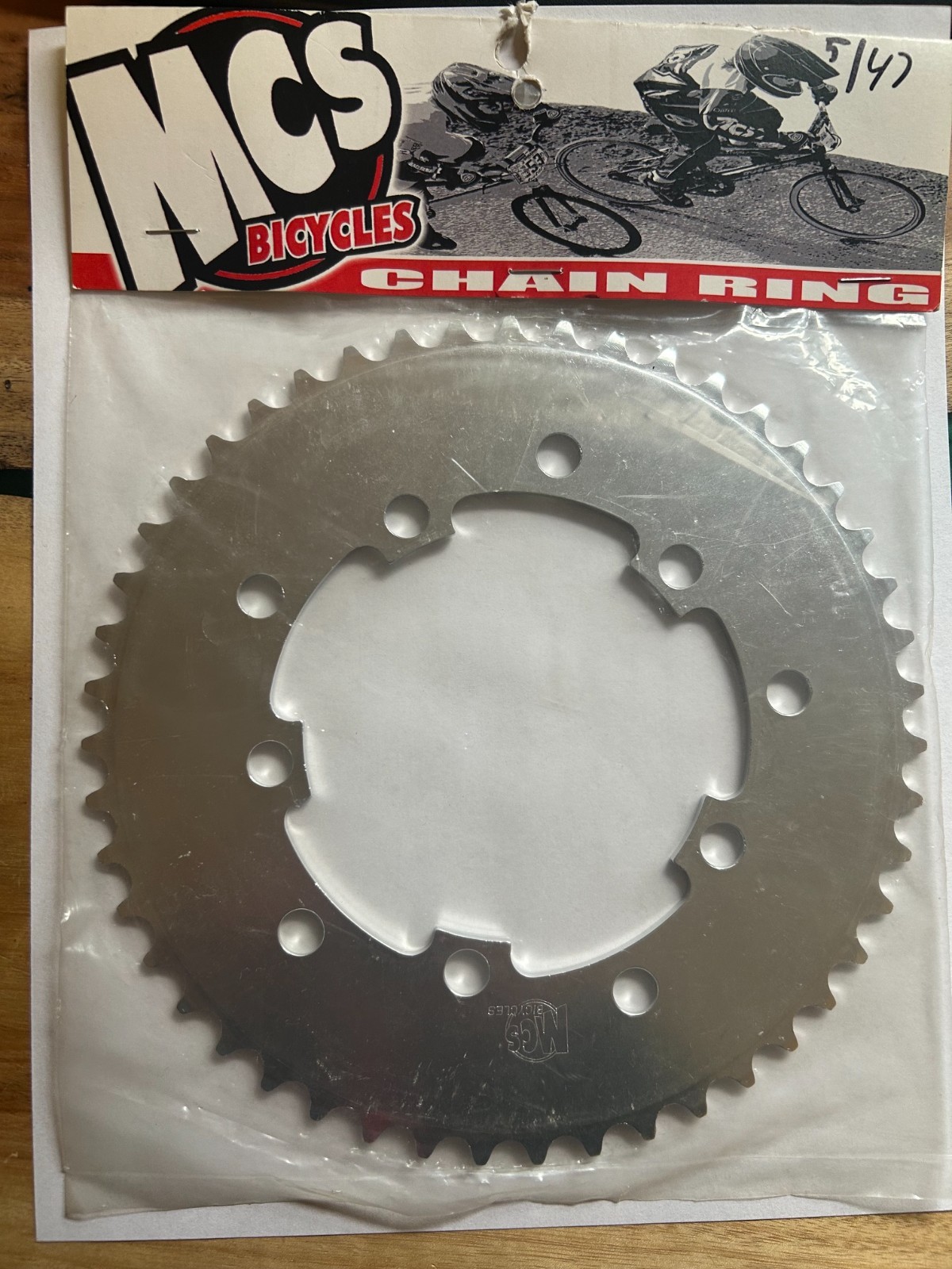 MCS CHAINRING 47T 5B SILVER