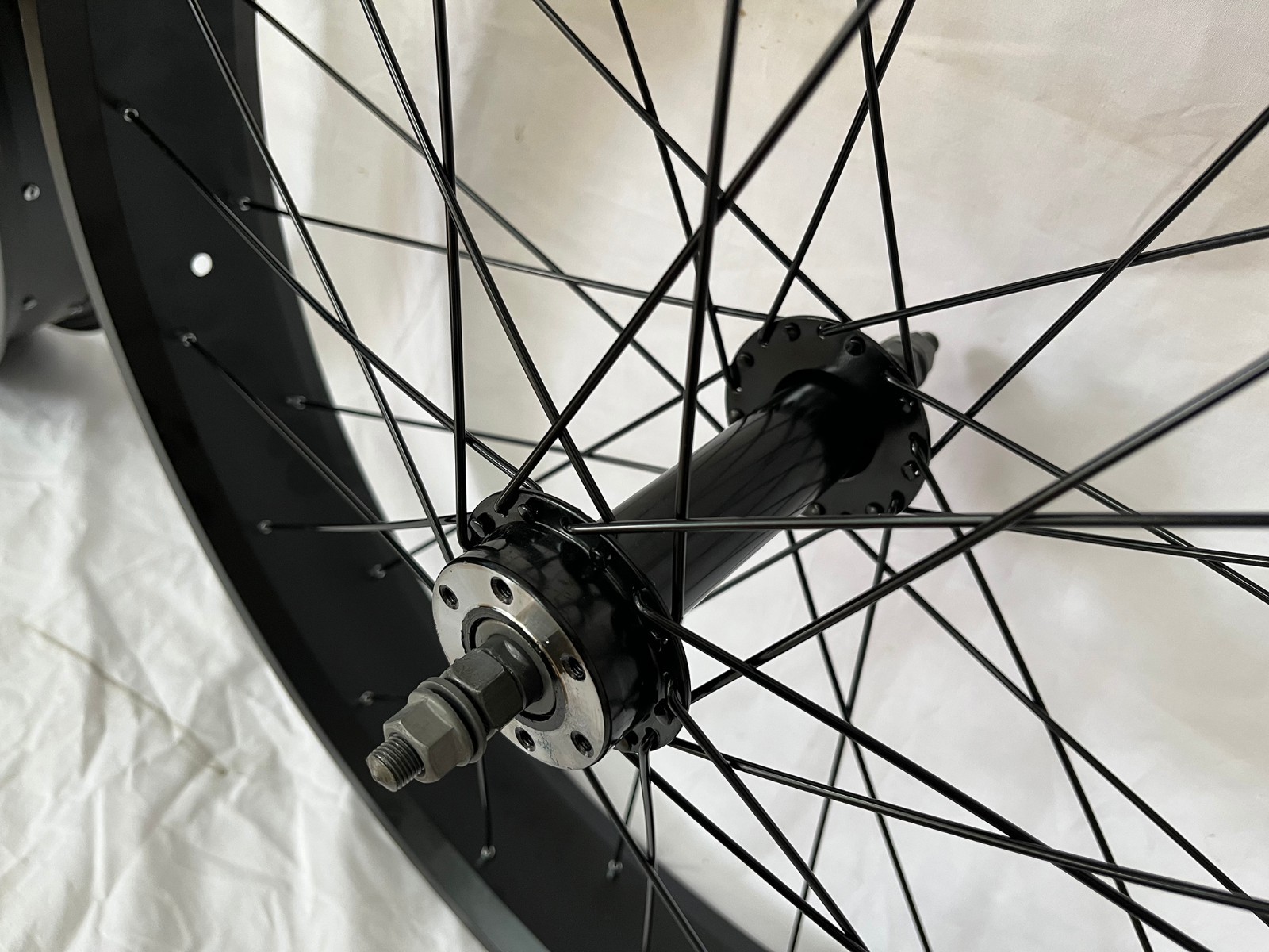26” *4.0″ Bike Fat tire Suspension Fork & 26*4.0″ Wheel set 135mm*190mm 36H 12G