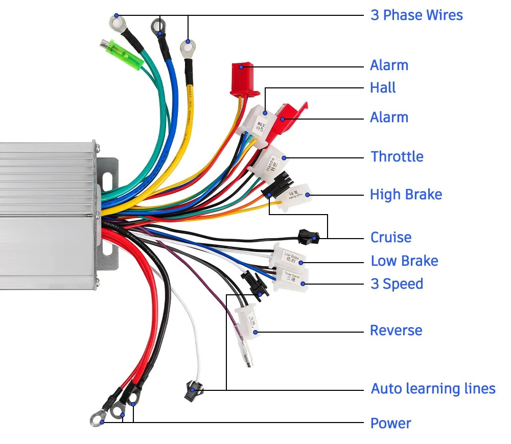 14.5 inch Electric Wheelbarrow Cart Gear Motor Kit 350W 500W Motor Controller