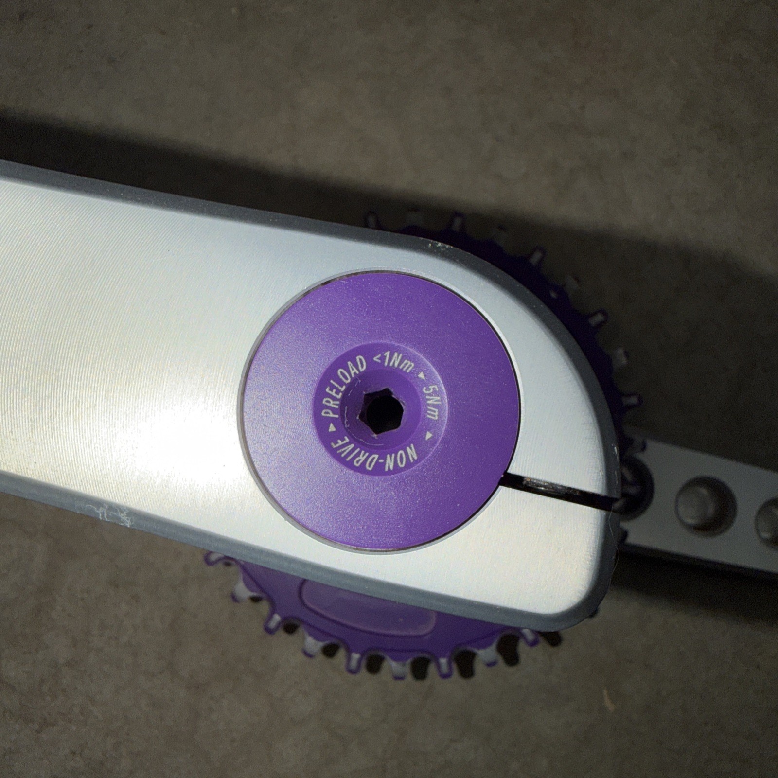 Appleman 2XR Cranks 160 MTN, 30mm spindle Purple And Silver With Cane Creek BB