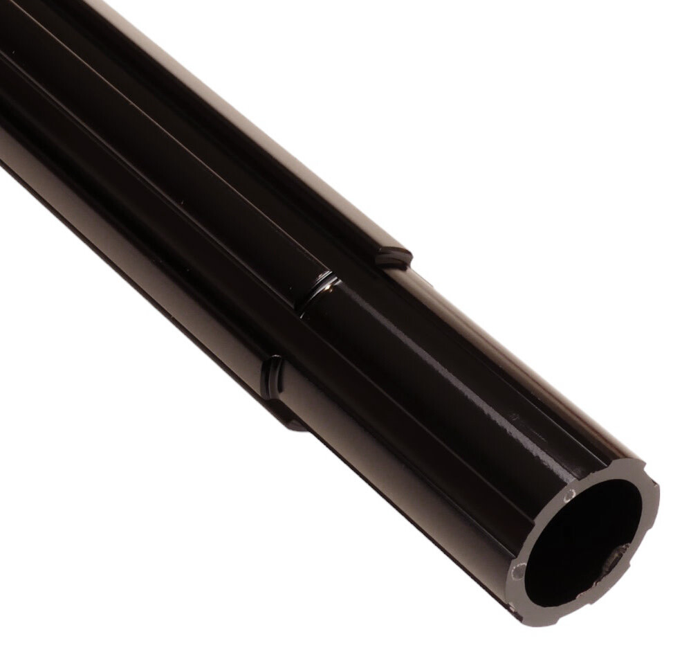 Fluted aluminum alloy bicycle seat post 25.4mm (1″) 450mm – BLACK