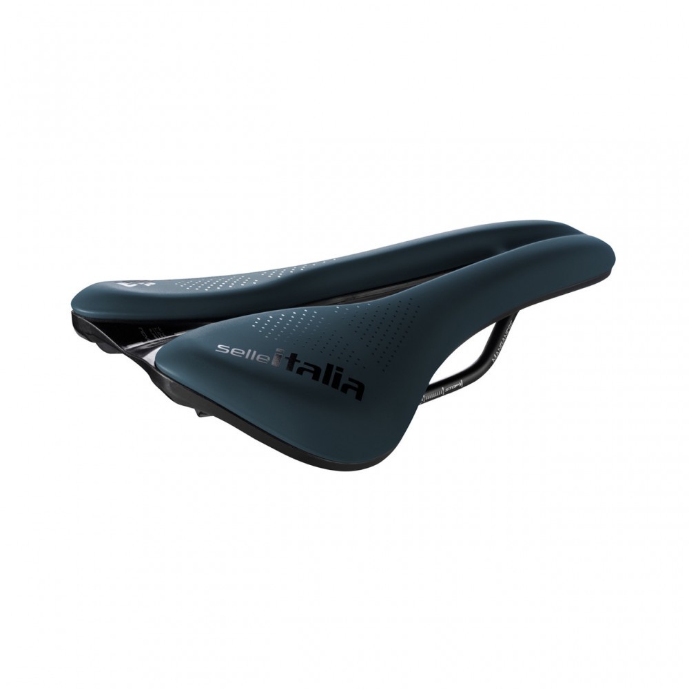 Selle Italia saddle NOVUS BOOST EVO GRAVEL TM SUPERFLOW L3 145 mm BLUE MN rails