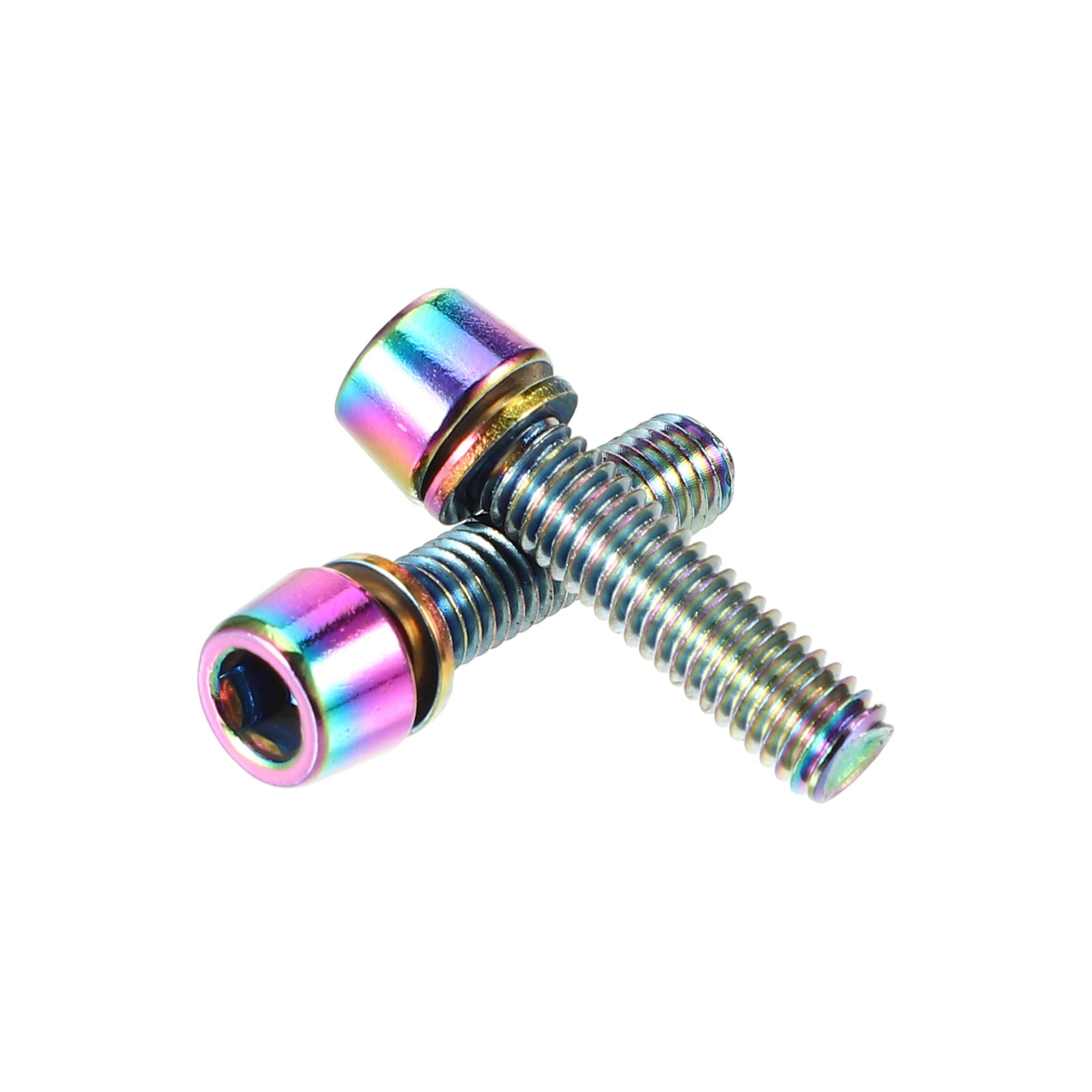 6 Pcs Bicycle Stem Screws for Bike Bicycle Stem M5x20mm Steel Assorted Color