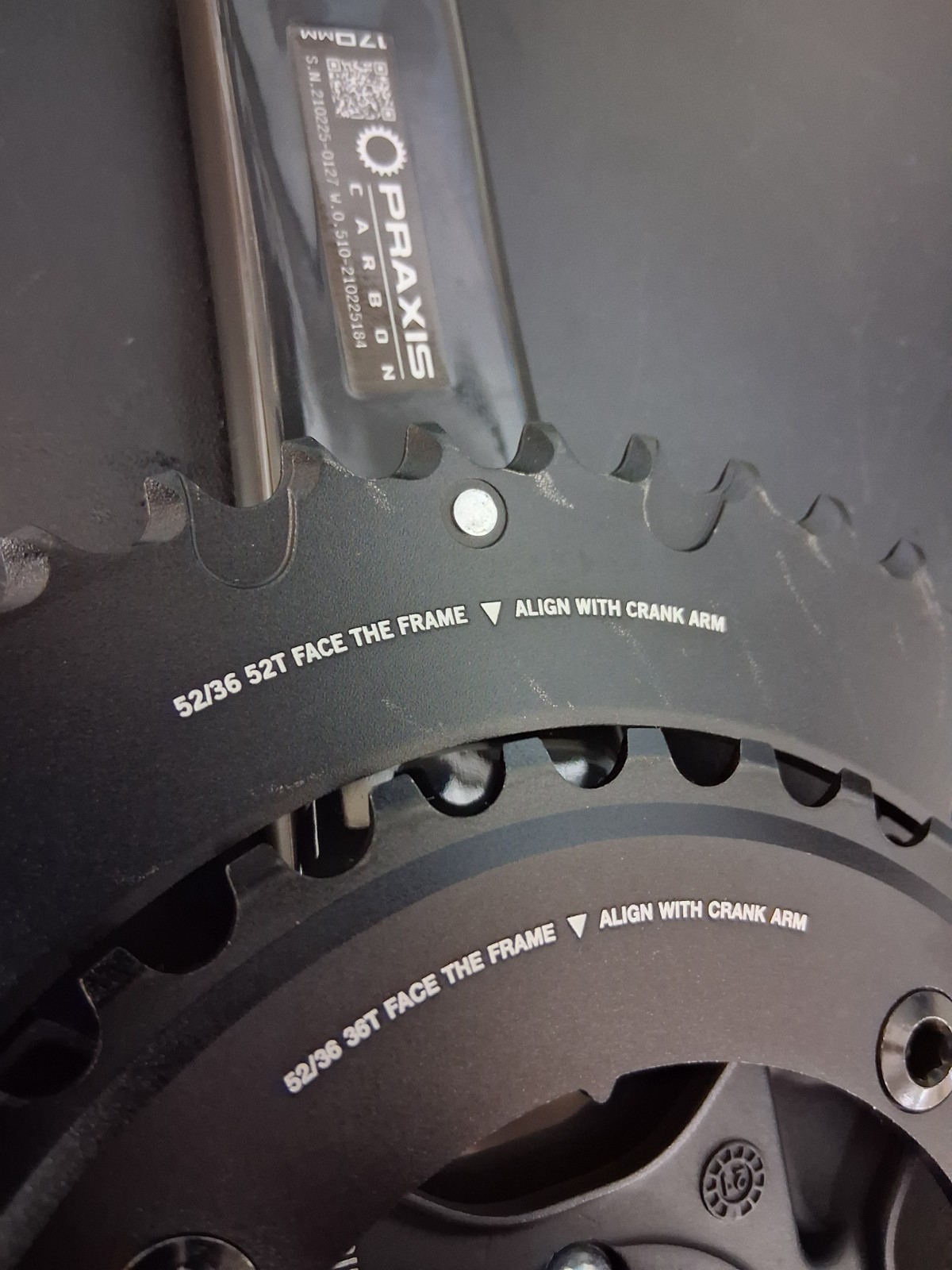 Brand NEW Crankset Praxis Zayante Carbon Road Cross Tri 170mm 52/36 – NEW
