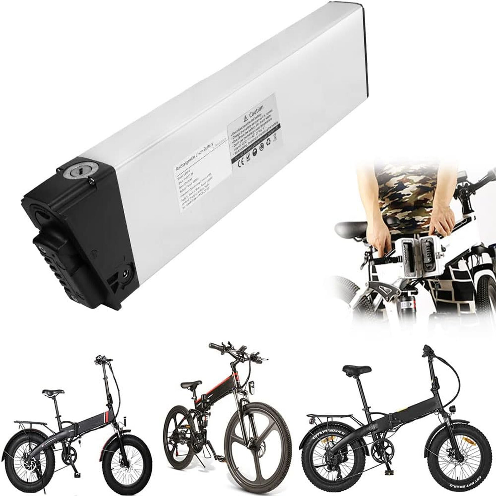 48V 10Ah Ebike Lithium Battery Electric Bicycle Battery For 48V Folding E bike