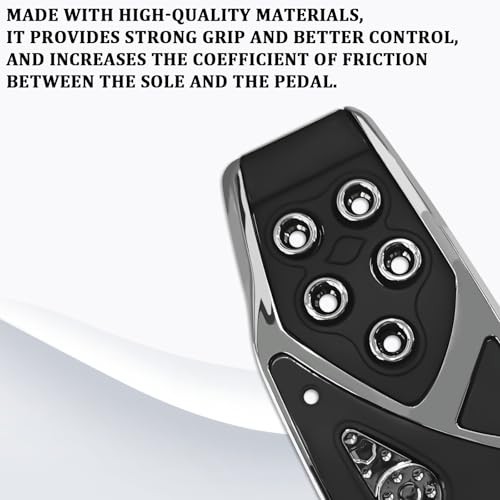 2PCS Car Pedal Covers 2.55In x 5.11In Automatic Transmission Gas and Black