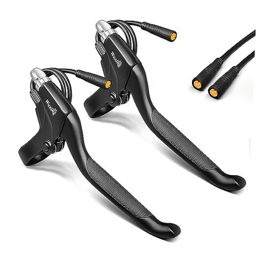 Electric Bicycle Brake Lever With 2-Pin Male Connector, Cut Off Power When