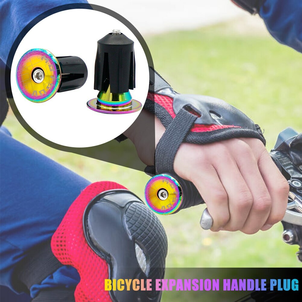 Bike End Plugs Aluminum Alloy Lock MTB Handle Bar Grips bicycle grip cover cap