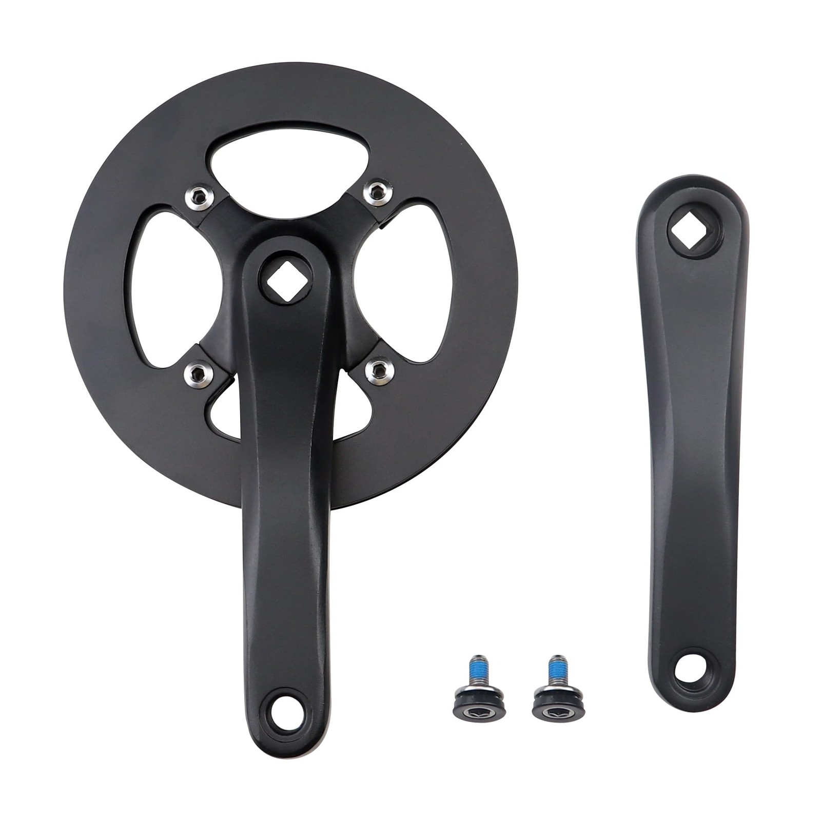 “42T Crankset with Alloy Cover, 170mm Arm for Single Speed & 6/7/8 Speed Bikes”