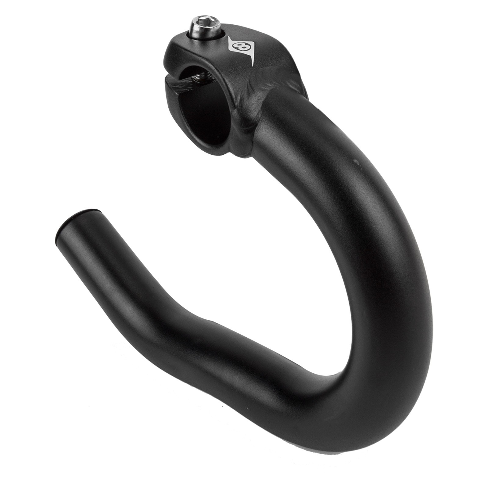Origin8 Drop Down Bar Ends Pair Cycling Ergonomic Black Finish 22.2mm Clamp 250g