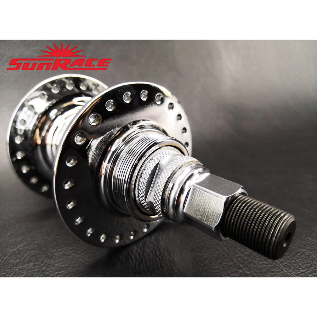 BMX NOS CHROME HUB 48 HOLES SUNRACE OLD SCHOOL CP 14MM CR-MO AXLE – DHL