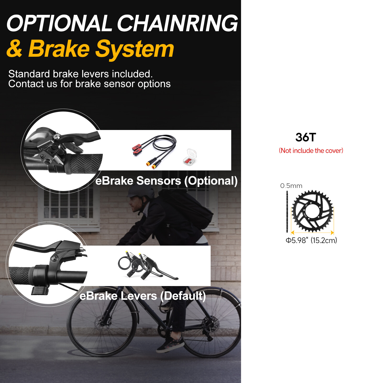 BAFANG BBS02B 48V 750W Mid Drive Motor Conversion Kit 500C Display 36T Chainring