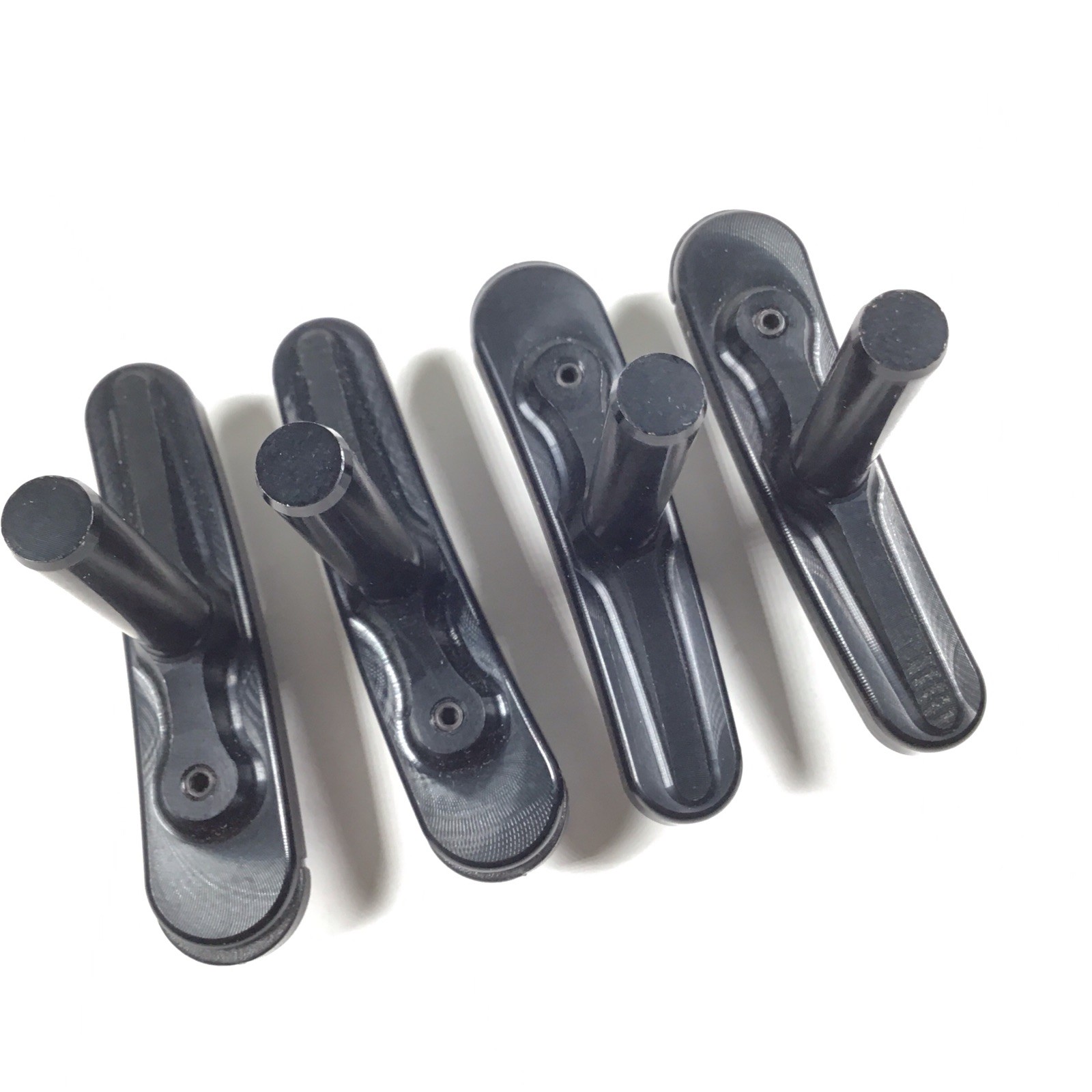 Real Design Cantilever Brake Shoes Pads Black Alloy Machined NOS Vinatge MTB BMX